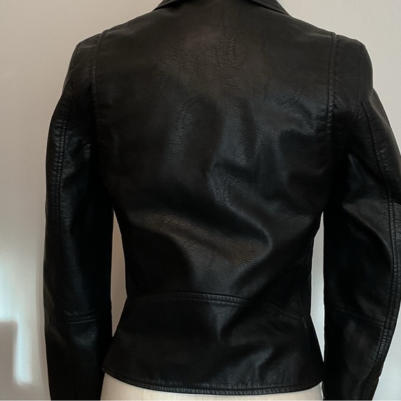 BlankNYC Black Moto Semi fitted Vegan Leather Jacket - Picture 8 of 14
